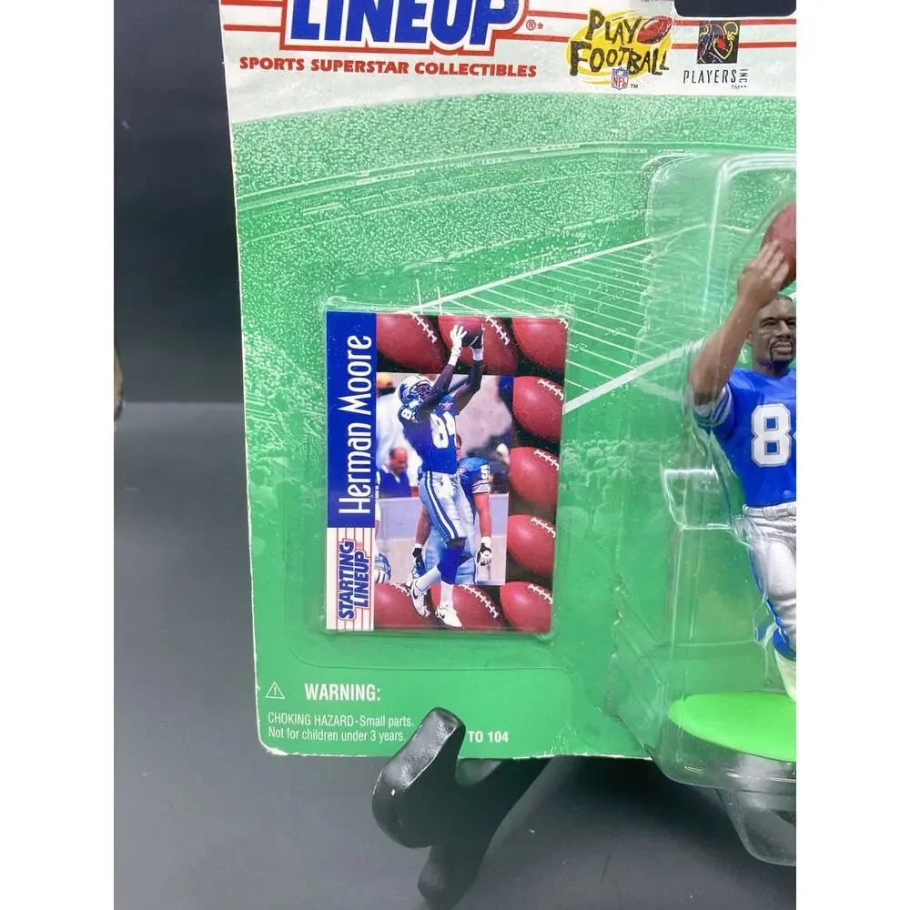 1997 Starting Lineup Action Figure with Card: Herman Moore - Detroit Lions